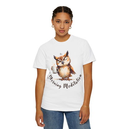 Morning Meditation Owl T-Shirt