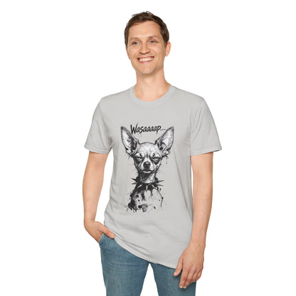 Chihuahua 'Wasaaaap' Graphic T-Shirt — Funny Dog Tee for Pet Lovers