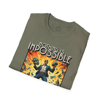 Unisex Softstyle T-Shirt - 'Nothing is Impossible, Possible Just Cost More' Graphic Tee.twisted