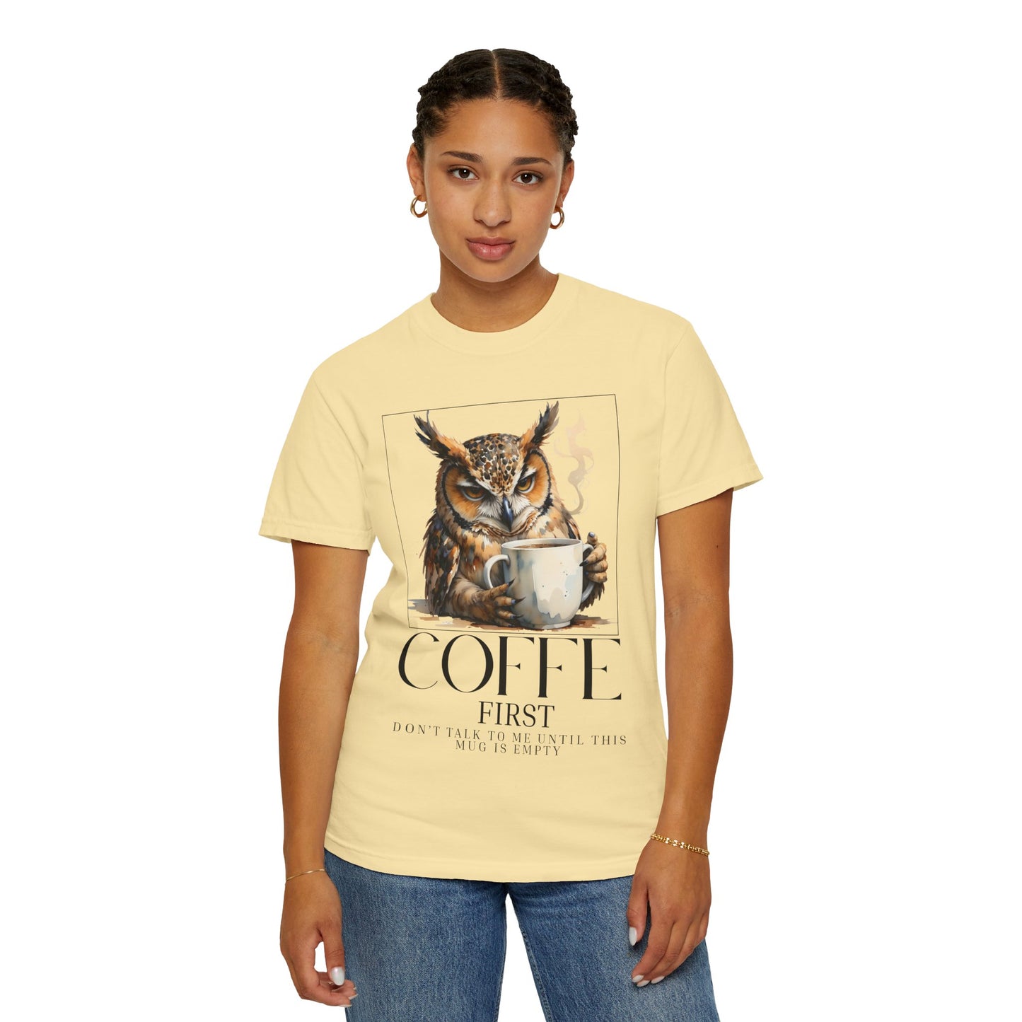 Coffee First Owl T-Shirt