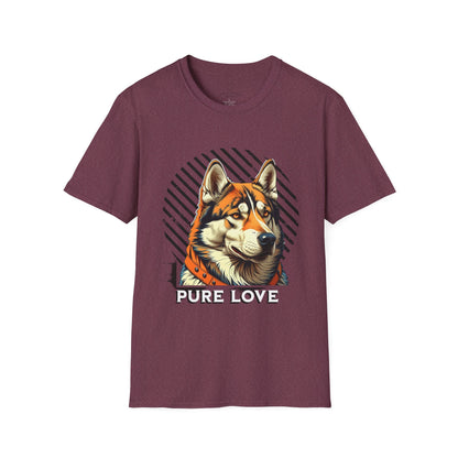 Pure Love Dog Unisex Softstyle T-Shirt - Perfect Gift for Dog Lovers
