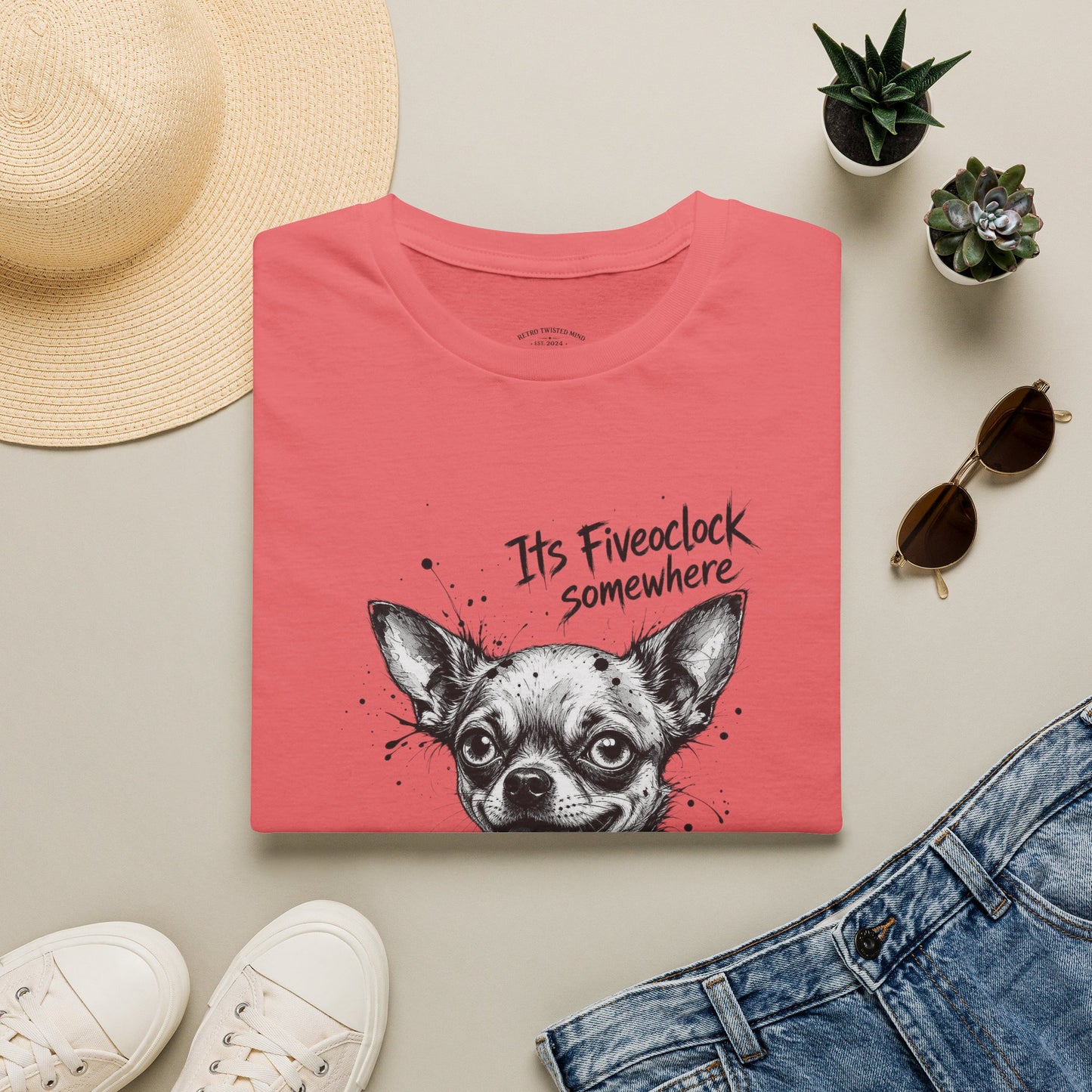 Chihuahua 'It's Five O'Clock Somewhere' T-Shirt