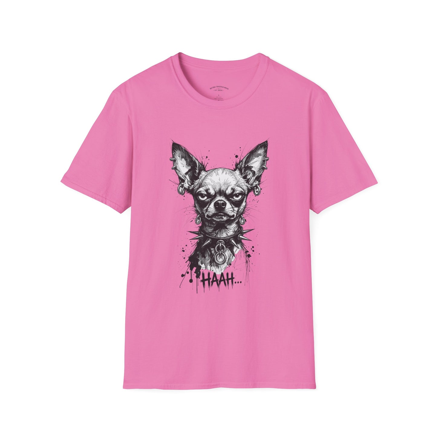 Chihuahua Portrait T‑Shirt — Expressive Black & White Dog Art Tee