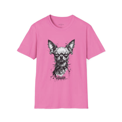 Chihuahua Portrait T‑Shirt — Expressive Black & White Dog Art Tee