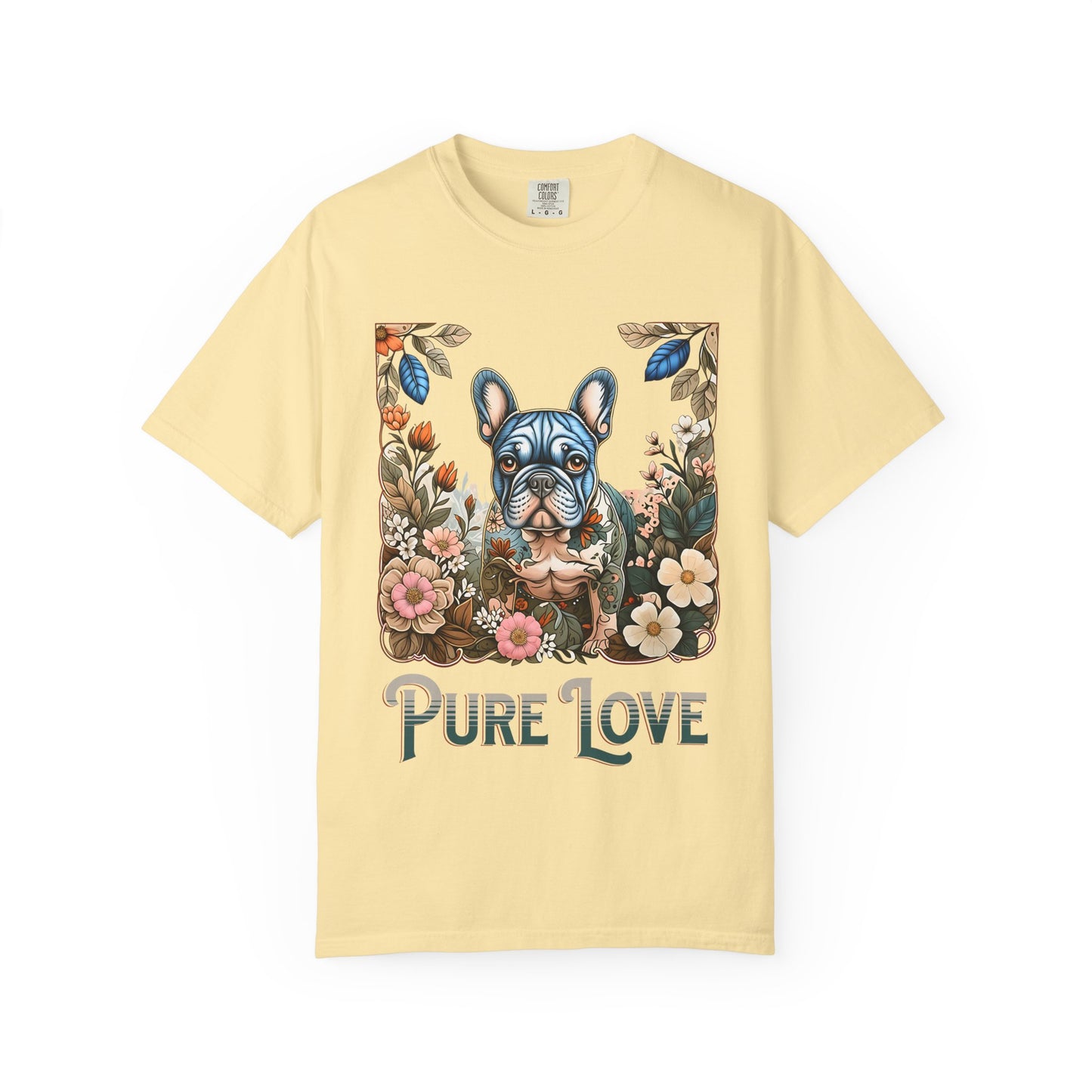 Pure Love Unisex Garment-Dyed T-Shirt - Perfect for Dog Lovers