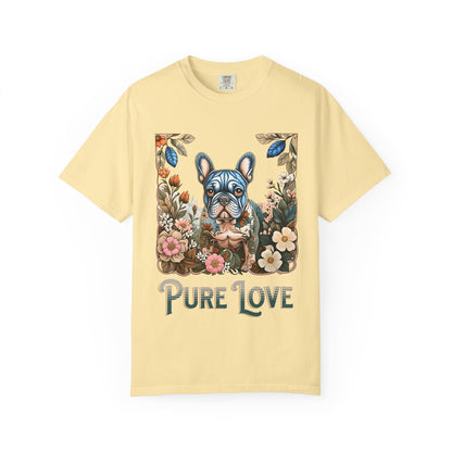 Pure Love Unisex Garment-Dyed T-Shirt - Perfect for Dog Lovers