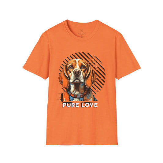 Pure Love Dog T-Shirt - Unisex Softstyle Tee for Animal Lovers