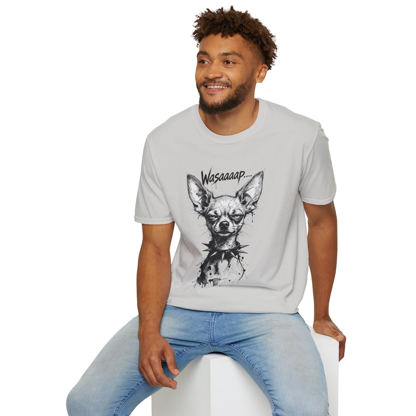 Chihuahua 'Wasaaaap' Graphic T-Shirt — Funny Dog Tee for Pet Lovers