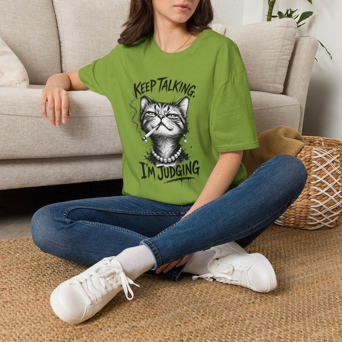 Keep Talking, I'm Judging Cat T-Shirt