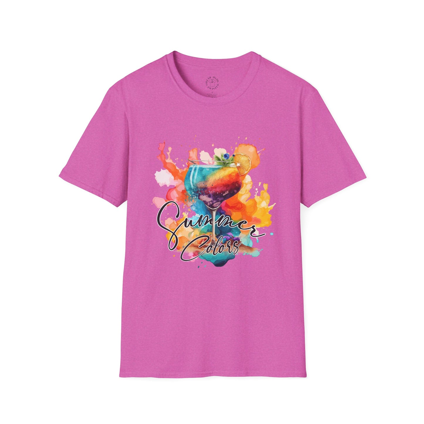 Colorful Artistic T-Shirt with Inspirational Design, Unisex Softstyle Tee, Gift for Art Lovers, Casual Wear, Birthday Gift Idea
