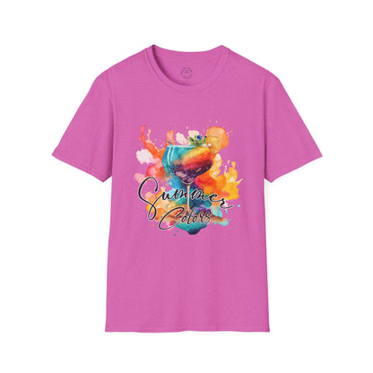 Colorful Artistic T-Shirt with Inspirational Design, Unisex Softstyle Tee, Gift for Art Lovers, Casual Wear, Birthday Gift Idea