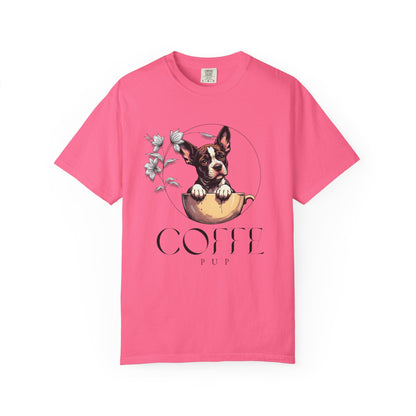 Coffee Pup Unisex Garment-Dyed T-shirt