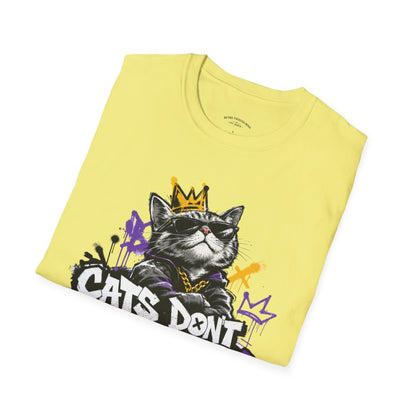 Cat Graphic Tee — "Cats Don't Have Owners They Have Staff"