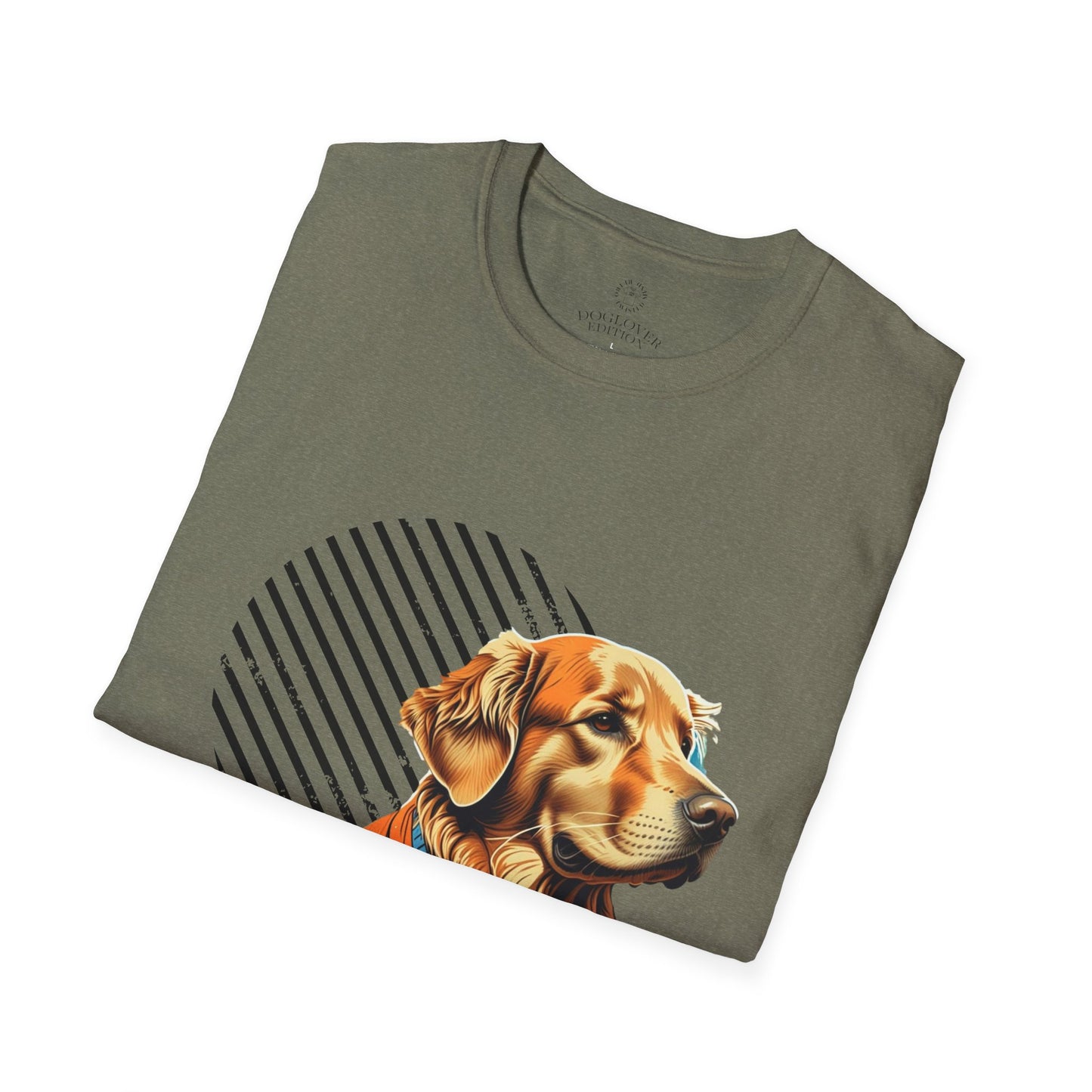 Pure Love Golden Retriever T-Shirt – Unisex Softstyle Tee for Dog Lovers