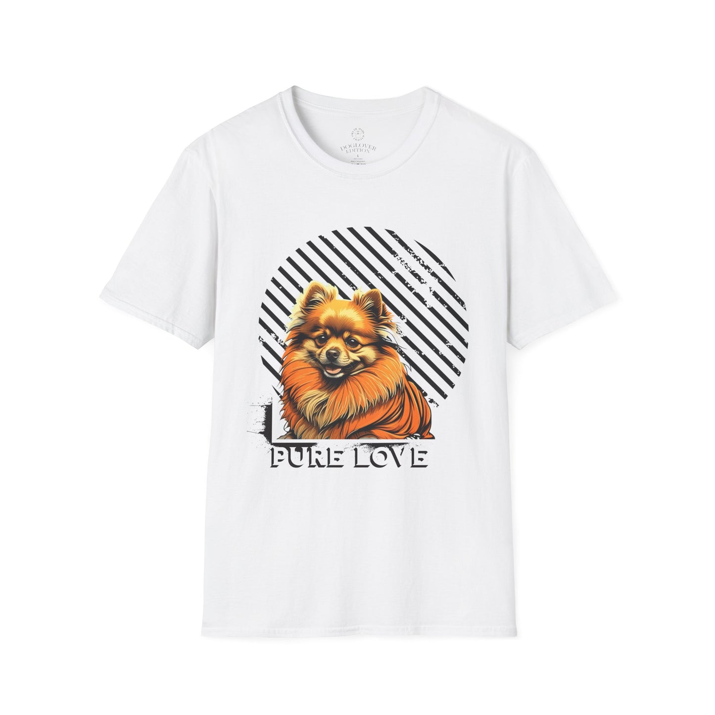 Pure Love Pomeranian T-Shirt - Unisex Softstyle Tee for Dog Lovers