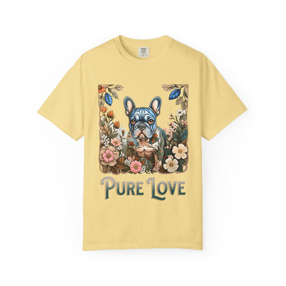 Pure Love Unisex Garment-Dyed T-Shirt - Perfect for Dog Lovers