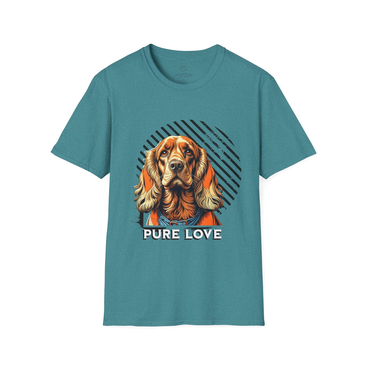 Pure Love Dog T-Shirt - Unisex Softstyle Tee for Dog Lovers