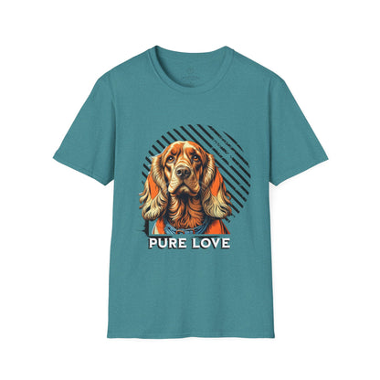 Pure Love Dog T-Shirt - Unisex Softstyle Tee for Dog Lovers