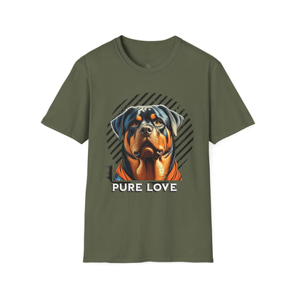Pure Love Rottweiler Unisex Softstyle T-Shirt