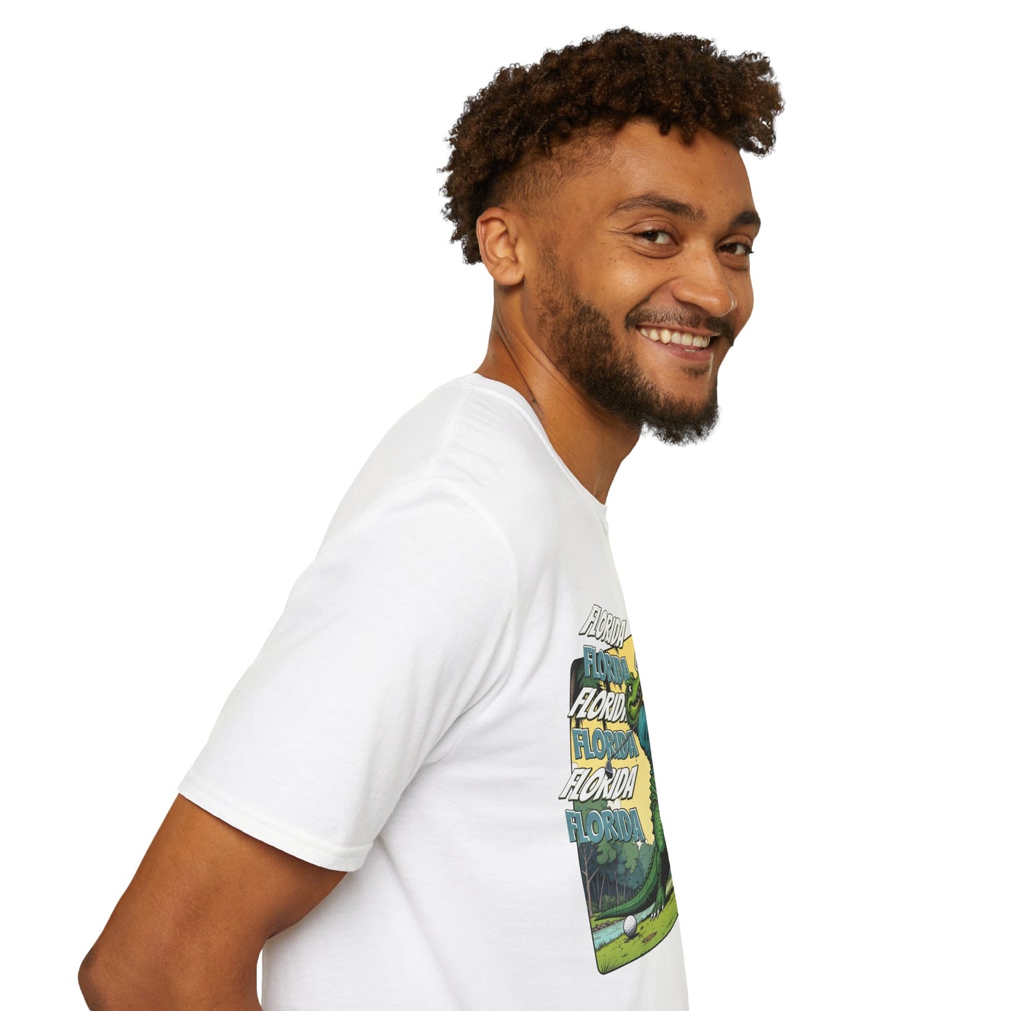Florida Local Alligator Unisex Softstyle T-Shirt,golf,sport,florida