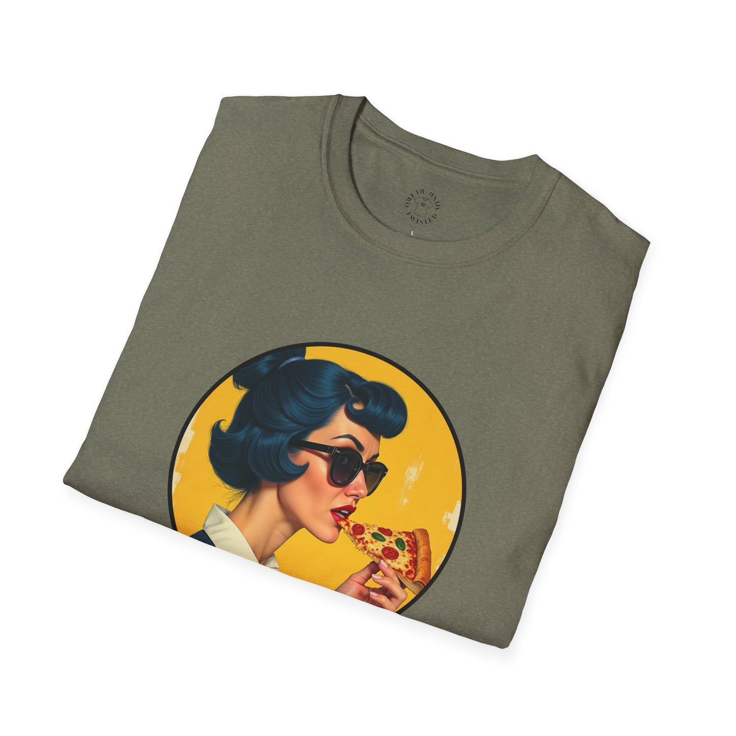 Cool Mama Unisex Softstyle T-Shirt - Retro Chic Pizza Lover Tee,mom