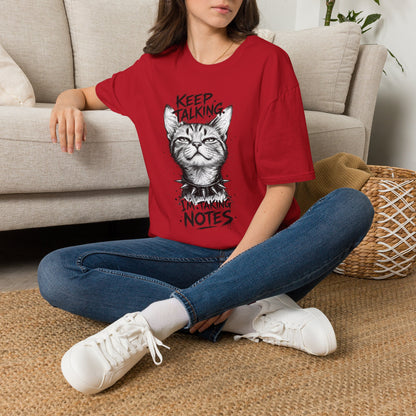 Keep Talking I'm Taking Notes Cat T‑Shirt