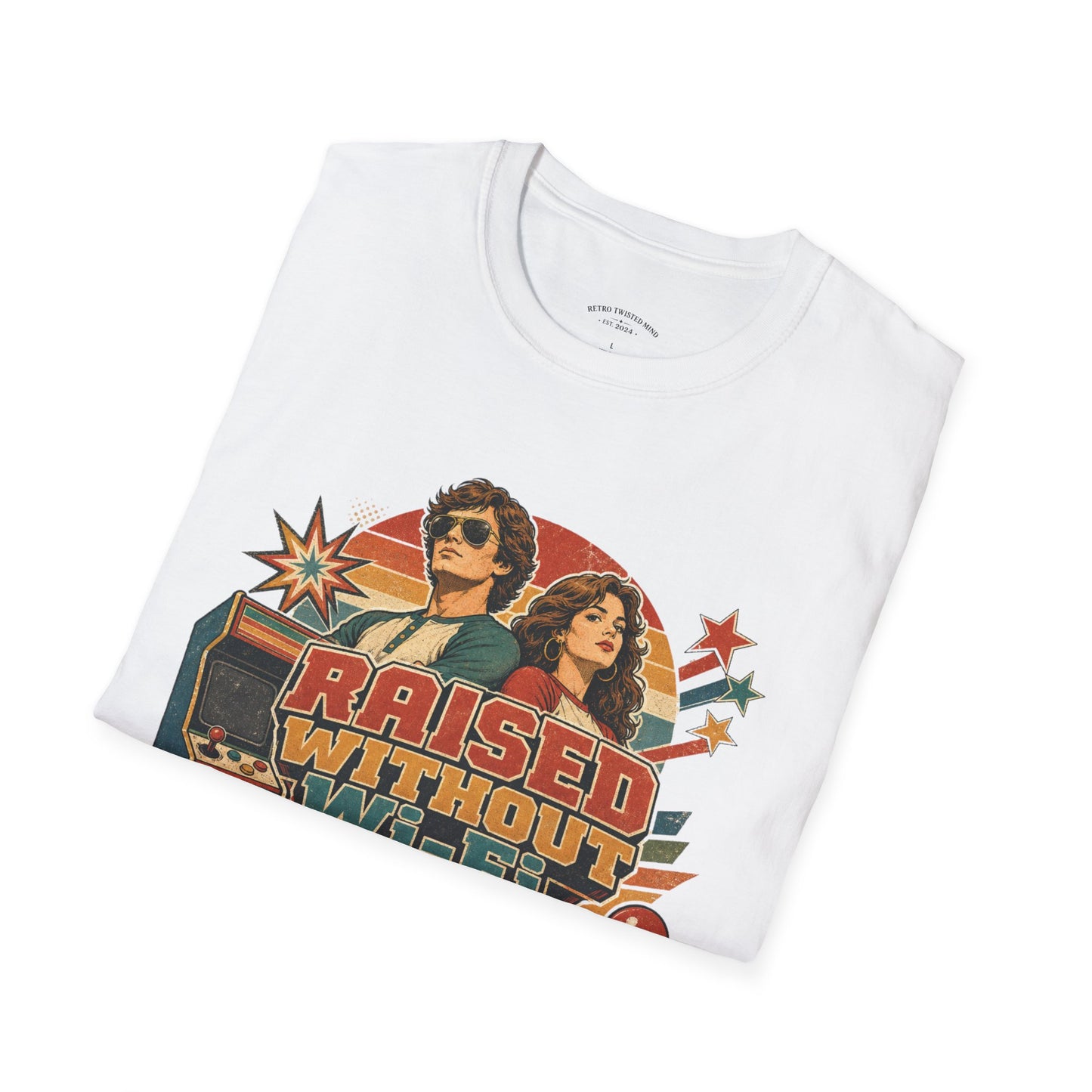 Raised Without Wi‑Fi T-Shirt — Retro 'Legends' Vintage Graphic Tee