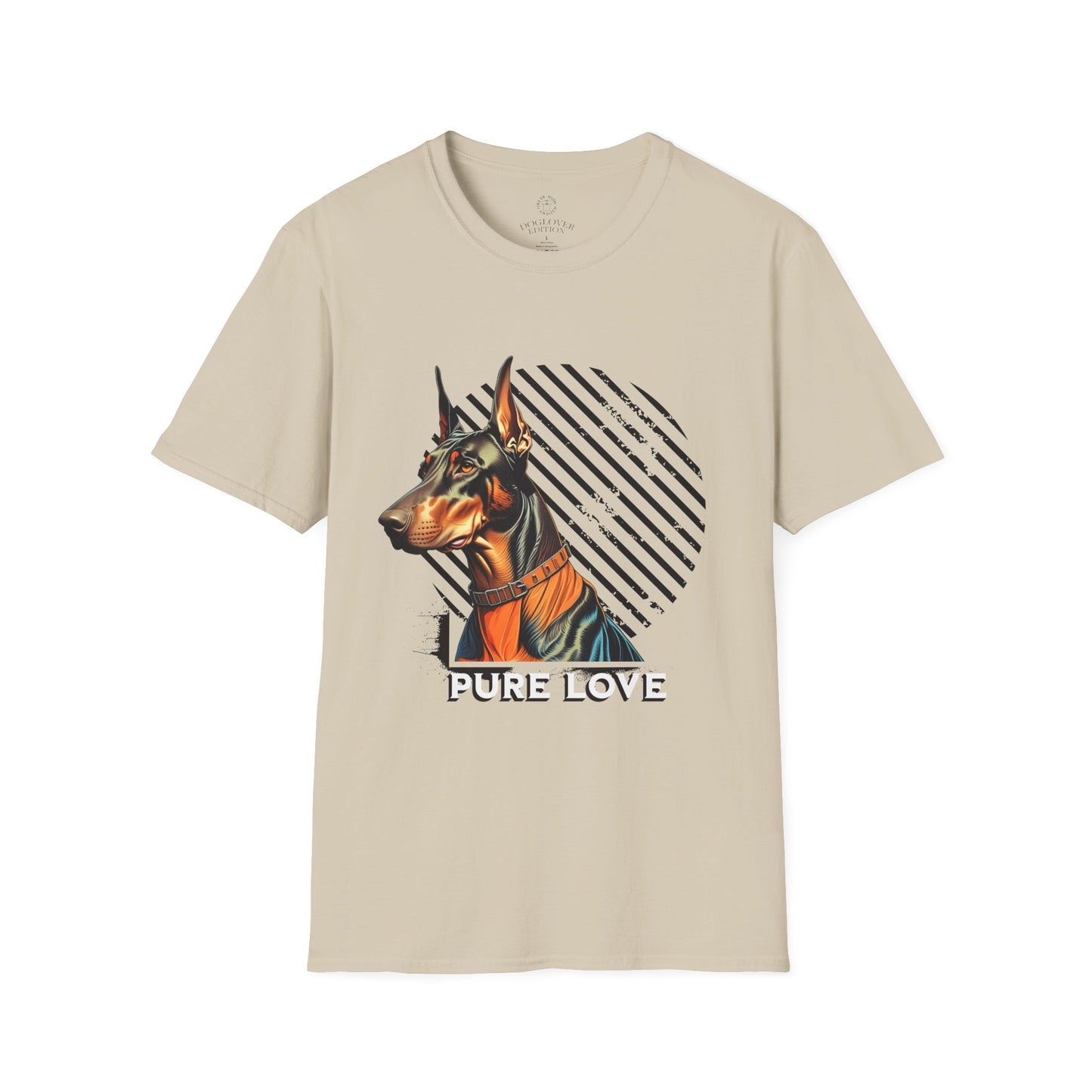 Pure Love Doberman Unisex Softstyle T-Shirt