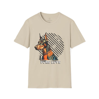 Pure Love Doberman Unisex Softstyle T-Shirt