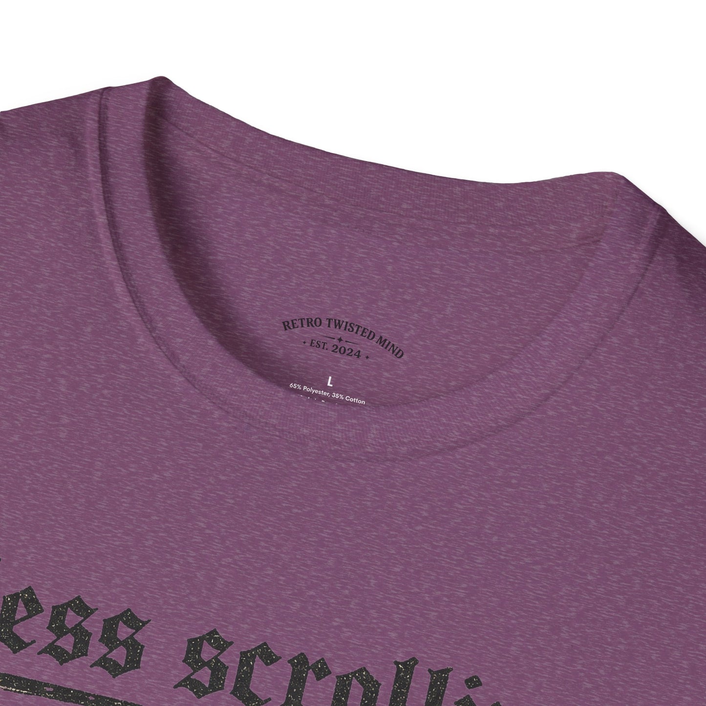 T-Shirt — "Less Scrolling, More Strolling" Dog Graphic Tee