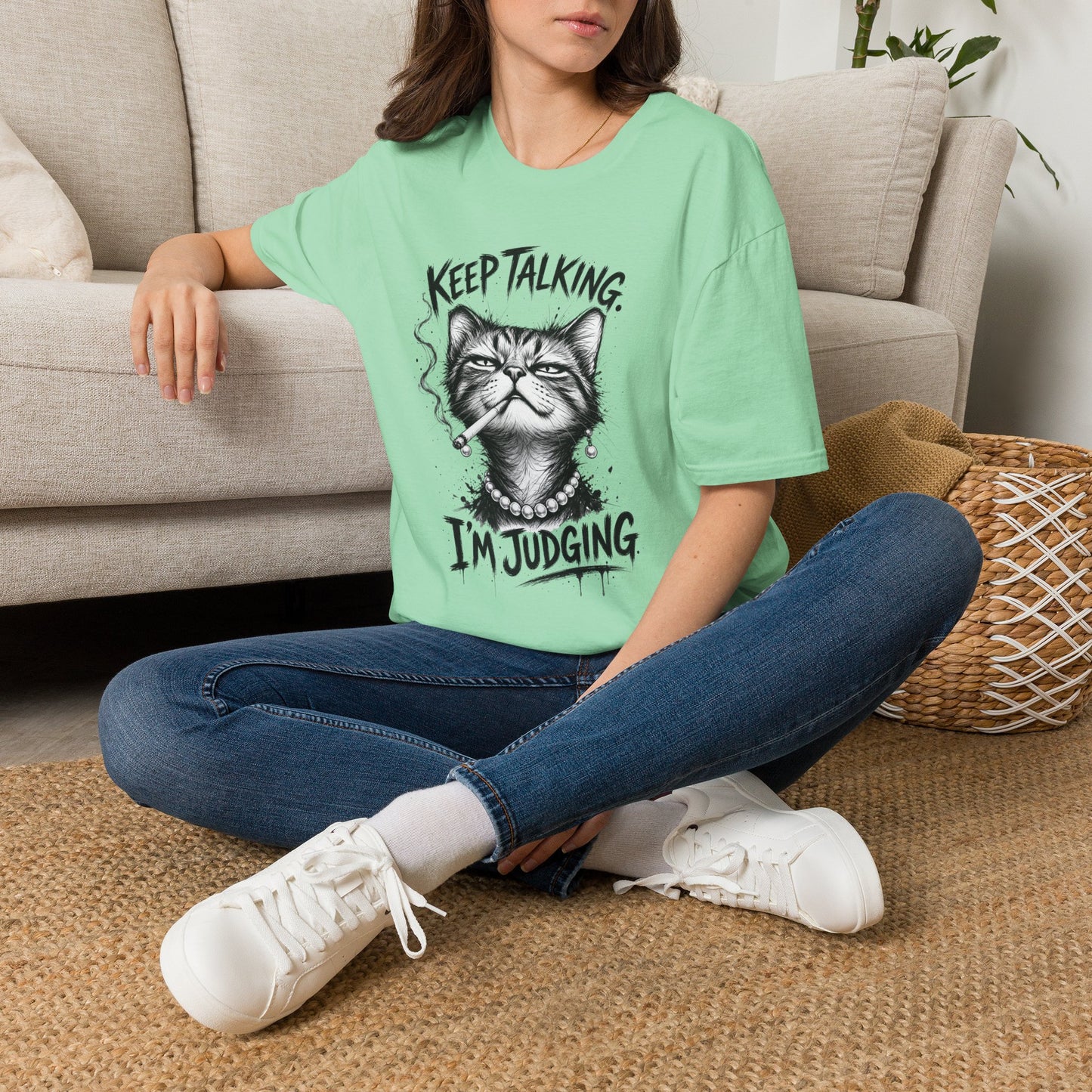 Keep Talking, I'm Judging Cat T-Shirt