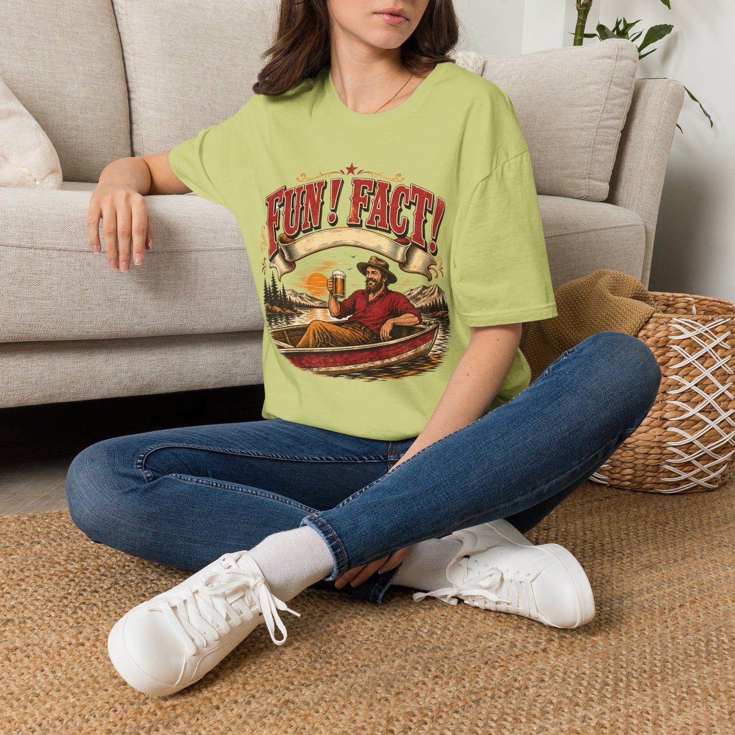 Fun! Fact! T-Shirt — Vintage Beer Drinker Graphic Tee