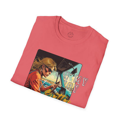 In My Element Graphic T-Shirt | Unisex Softstyle Tee,woman driving