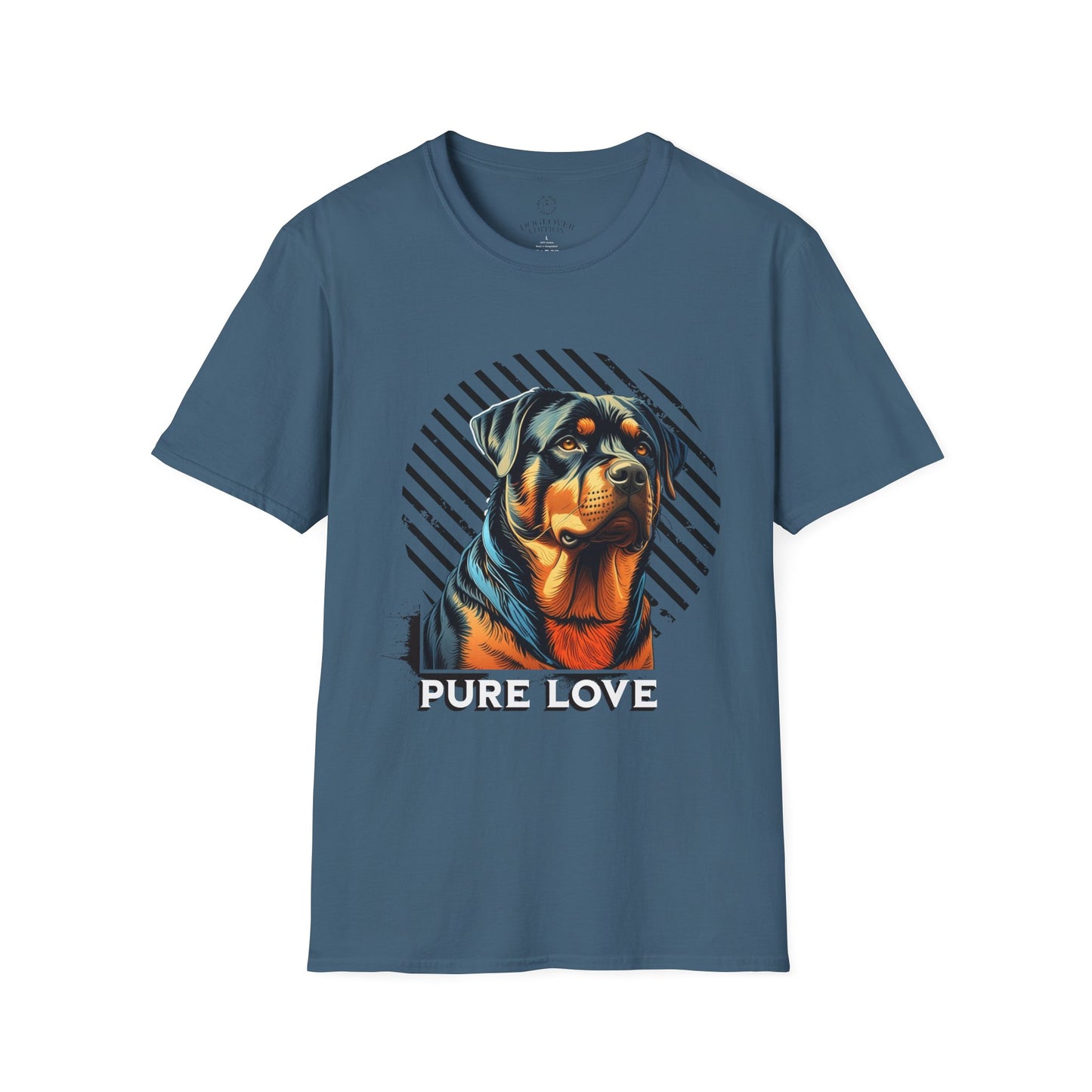 Pure Love Rottweiler Unisex Softstyle T-Shirt - Dog Lover Gift