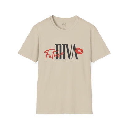 Future Diva Unisex Softstyle T-Shirt | Stylish Casual Tee for Empowered Women | Perfect for Gifts and Celebrations.twisted