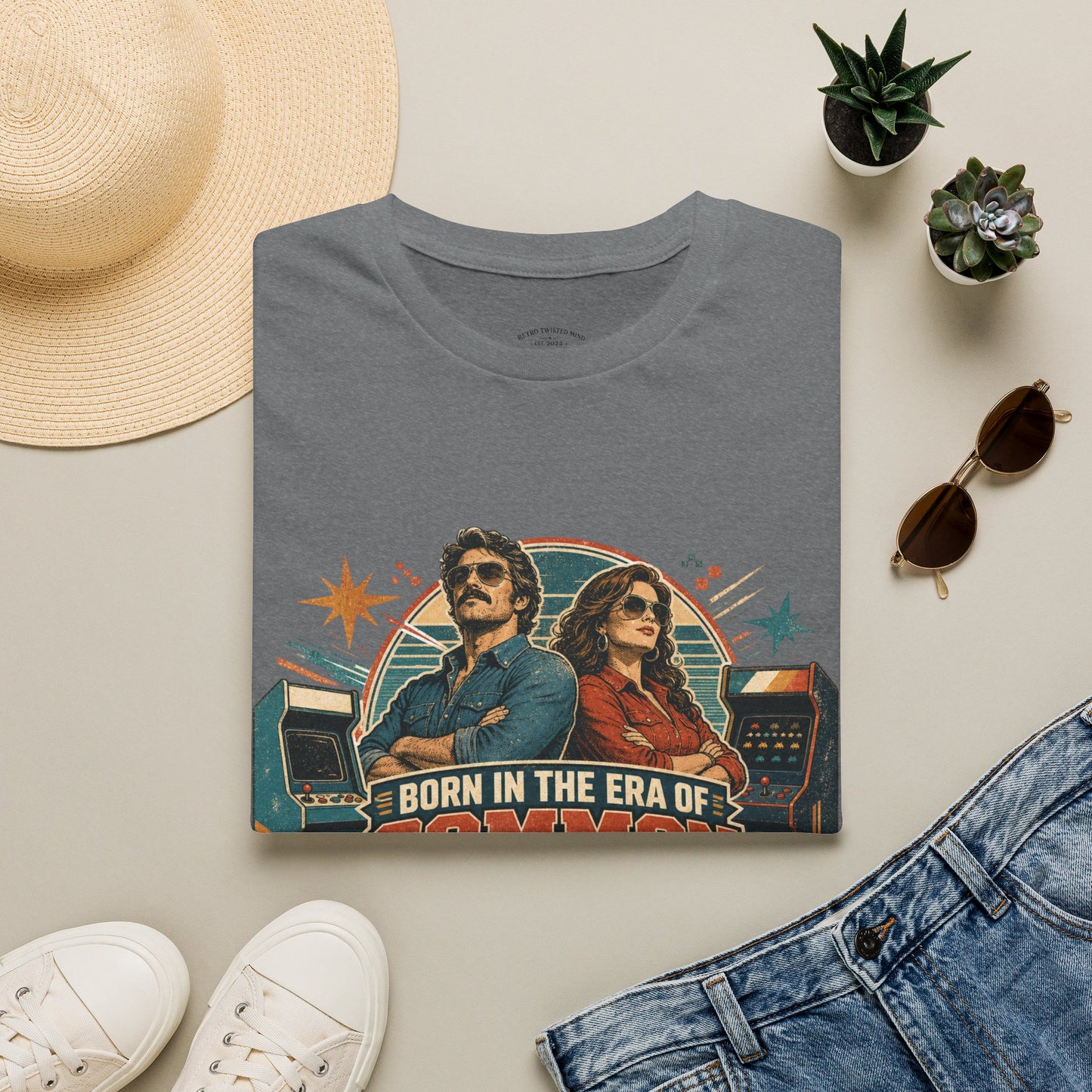 Born in the Era of Common Sense T-Shirt — Retro 70s Vintage Political Graphic Tee