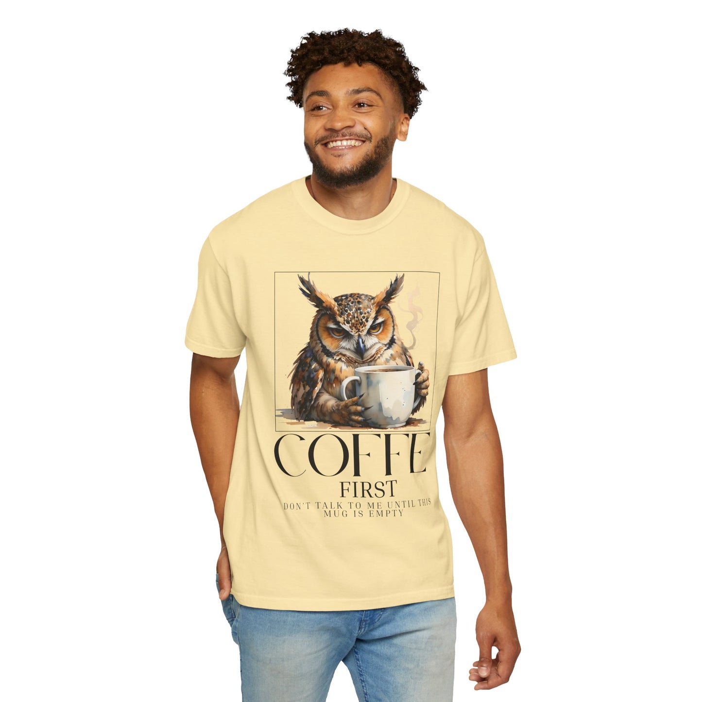 Coffee First Owl T-Shirt