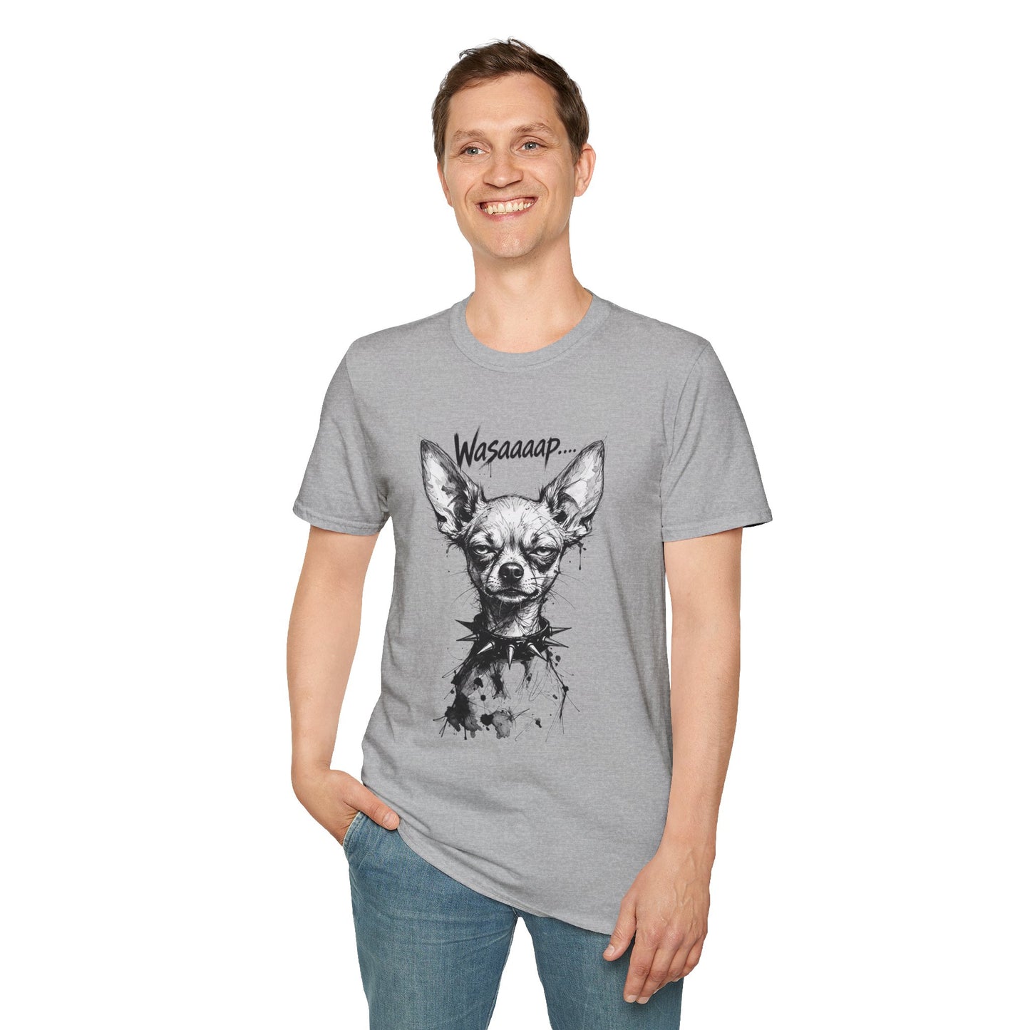 Chihuahua 'Wasaaaap' Graphic T-Shirt — Funny Dog Tee for Pet Lovers