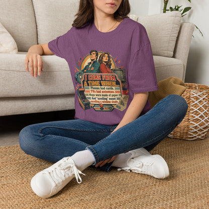 Vintage Road Trip T-Shirt — "I Come From A Time When" Retro Couple Graphic