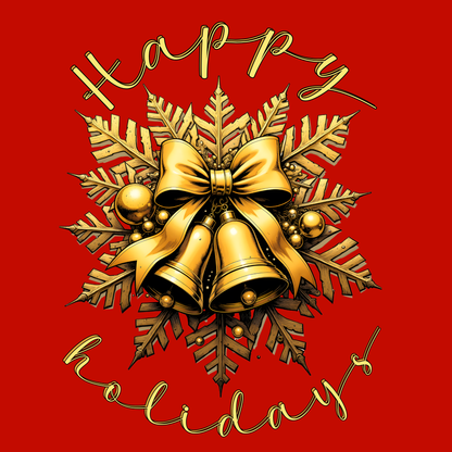 Christmas Wrapping Paper – Red with Gold Pinecone Pattern