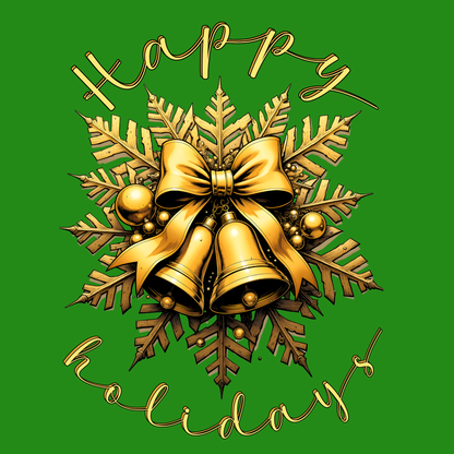 Wrapping Paper — Green Poinsettia Pattern Holiday Gift Wrap