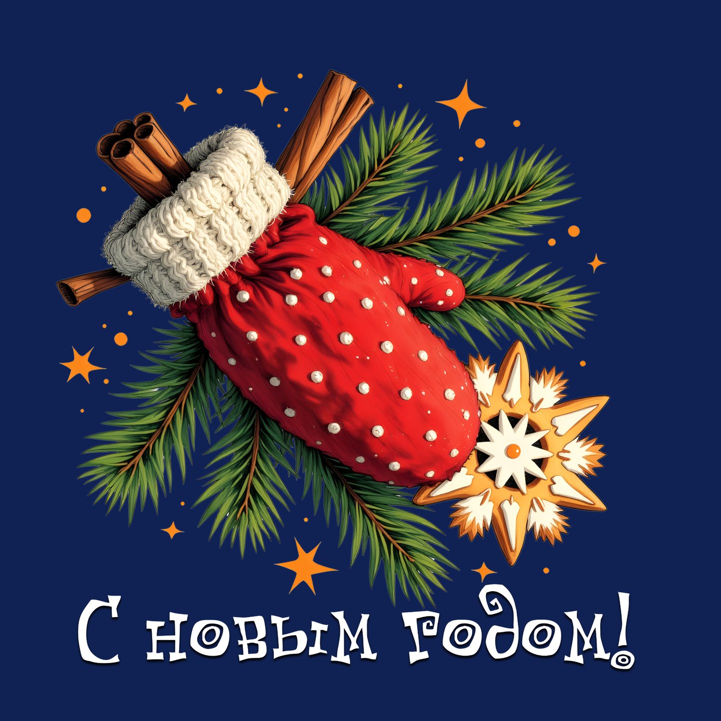 Christmas Cornucopia Gift Wrap Paper – Festive Blue Holiday Wrapping