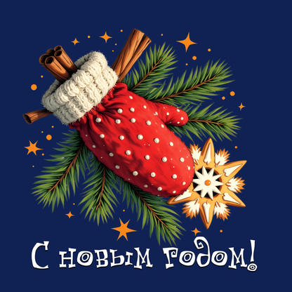 Christmas Cornucopia Gift Wrap Paper – Festive Blue Holiday Wrapping