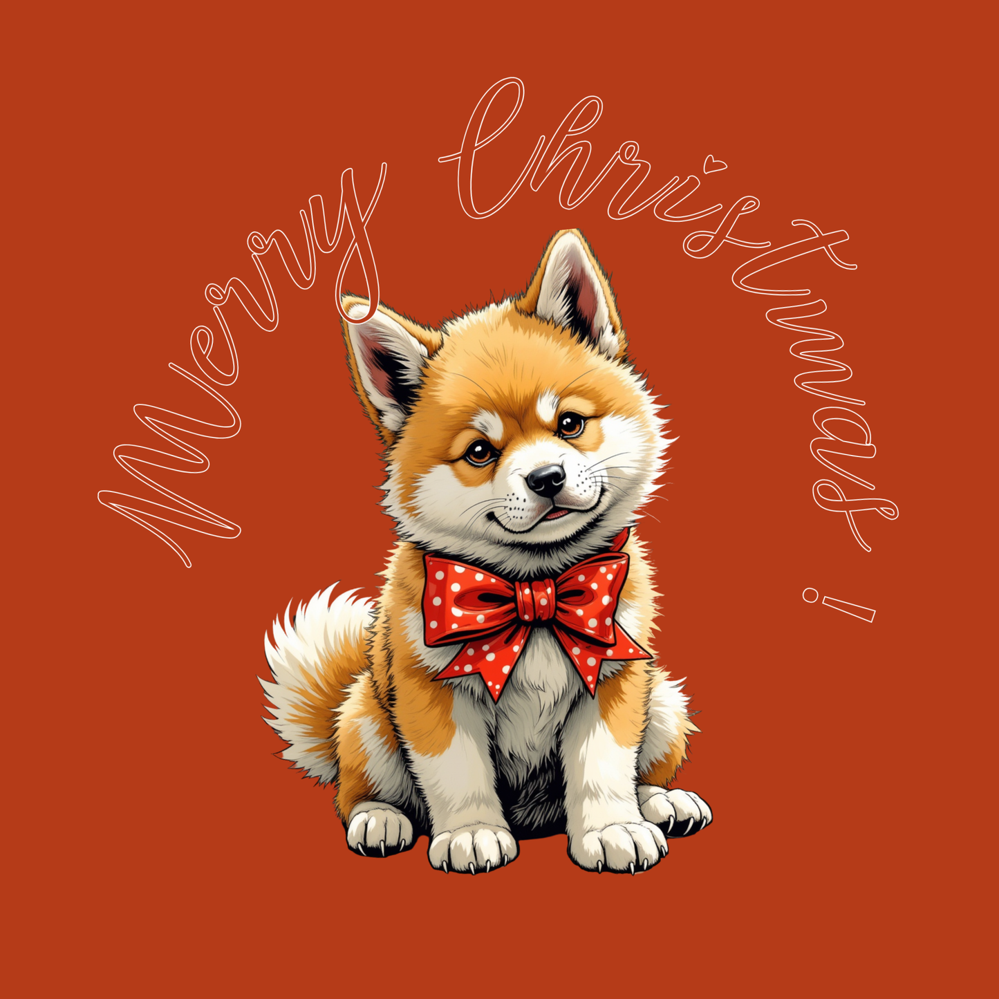 Christmas Corgi Gift Wrap Paper — Red Holiday Wrapping Paper with Cute Corgi Dogs
