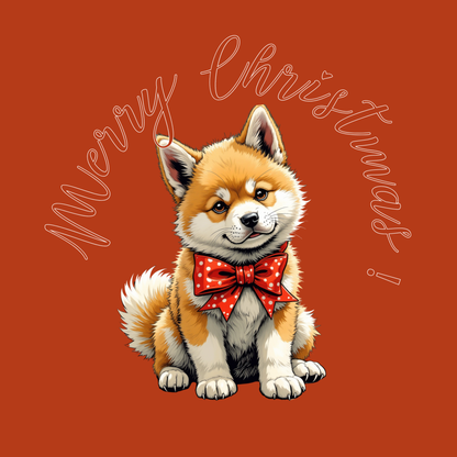 Christmas Corgi Gift Wrap Paper — Red Holiday Wrapping Paper with Cute Corgi Dogs