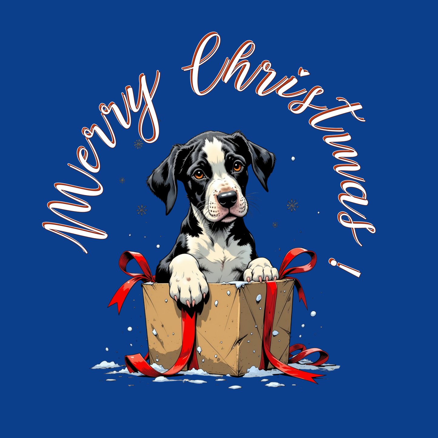 Copy of Christmas Dog Pattern Gift Wrap Paper — Festive Red Wrapping Sheets