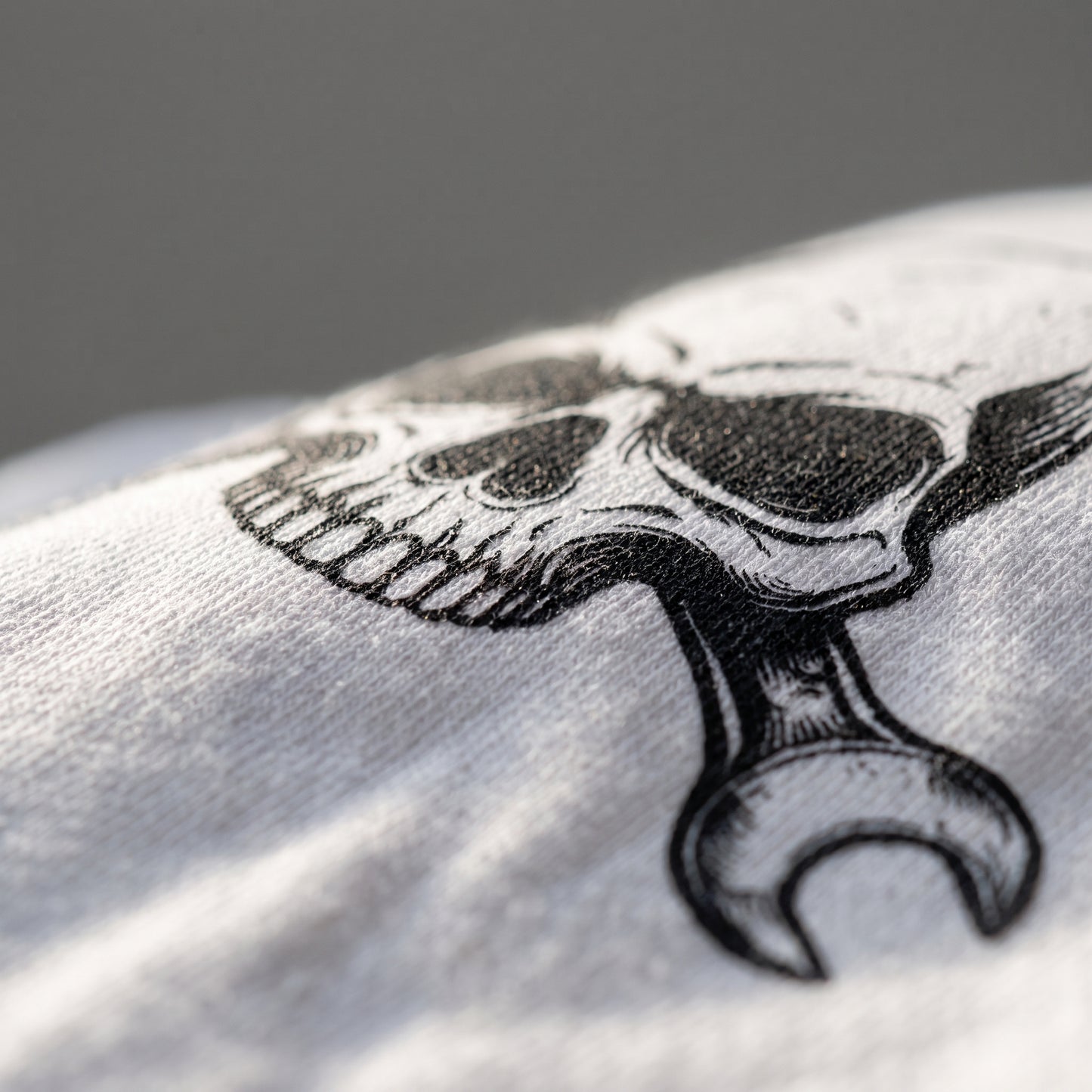 Mechanic Skull Tee — Wrench Crossbones Graphic T-Shirt