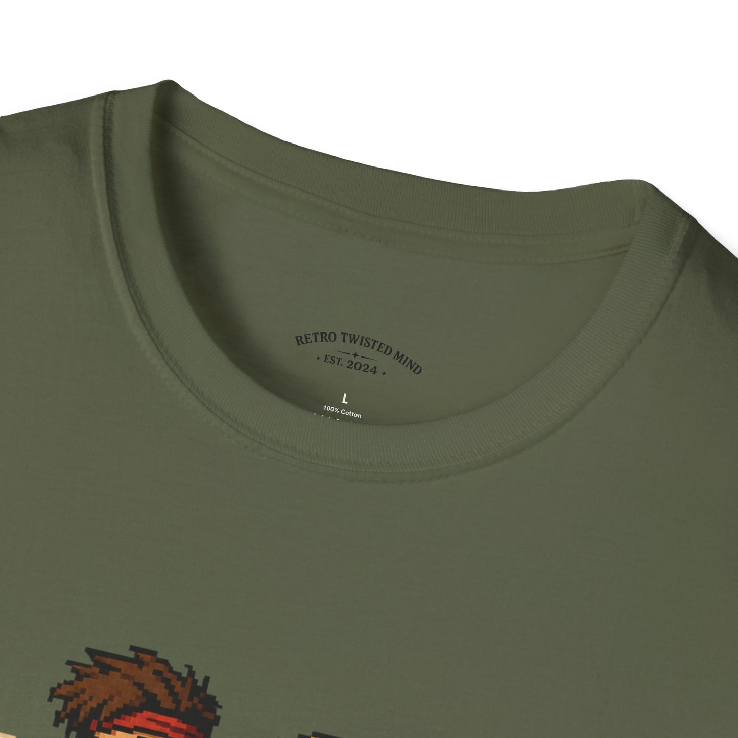 Retro Arcade Era T-Shirt — Pixel RPG Game Tribute