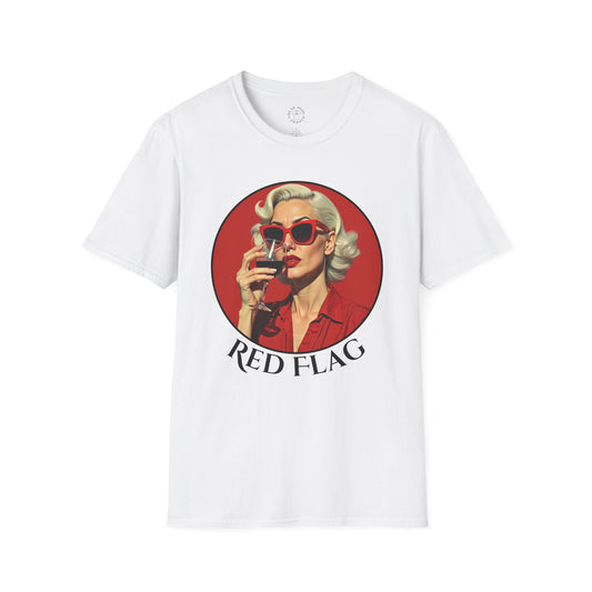Vintage Red Flag T-Shirt for Fun-Loving Souls.twisted
