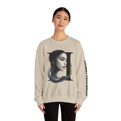 Letter H, Stylish Artistic Sweatshirt, Trendy Crewneck, Graphic Sweater, Cozy Unisex Top, Unique Gift for Art Lovers, Everyday Comfort